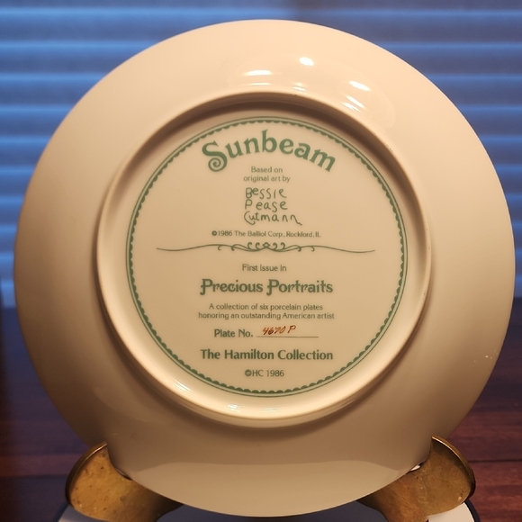 Vintage Decorative Plate with Child Portrait - Picture 5 of 7